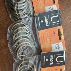 Umbra 2” drapery rings new in packaging price is for all three packages